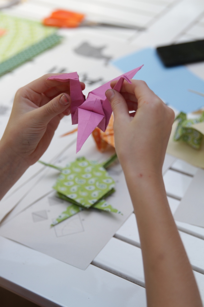 beautiful origami swan